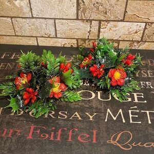 Vintage Christmas EmKay Candle Holder